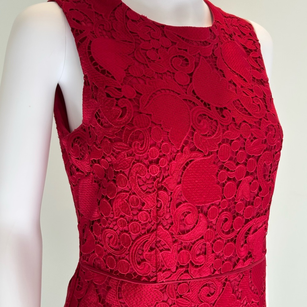 Ann Taylor Red Lace Dress